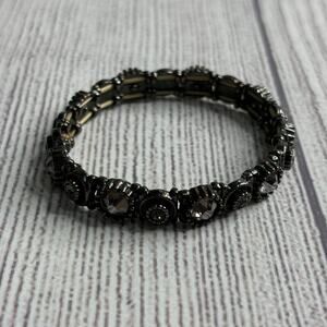 Black Gem Stretchy Bracelet